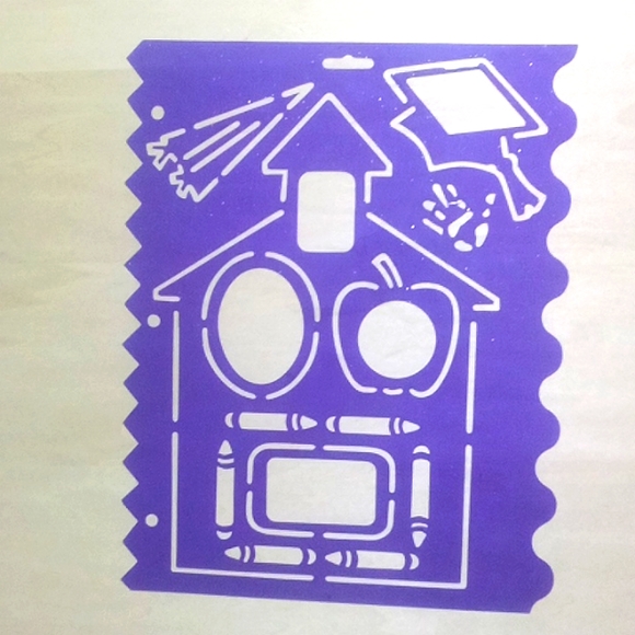 3/$15 VTG Stencil Binder Page Back to School - Picture 1 of 4